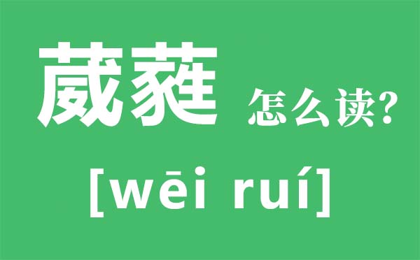 葳蕤怎么讀,葳蕤的拼音是什么,葳蕤是什么意思