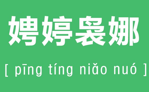 娉婷裊娜怎么讀,娉婷裊娜的拼音是什么,娉婷裊娜是什么意思