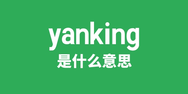 yanking是什么意思