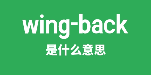 wing-back是什么意思