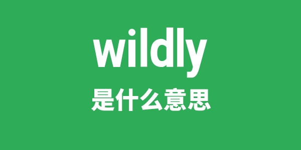 wildly是什么意思