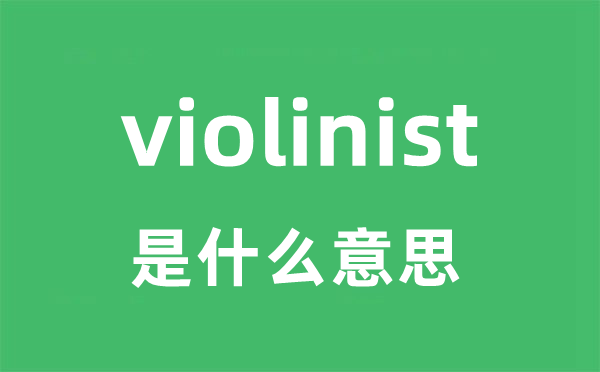 violinist是什么意思