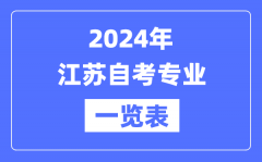 2024年江蘇自考專業一覽表_江蘇自