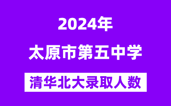 2024年太原五中考入清華北大人數(shù)是多少？附歷年分數(shù)線