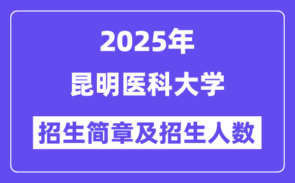 昆明醫(yī)科大學(xué)2025高考招生簡(jiǎn)章,各省招生計(jì)劃人數(shù)匯總