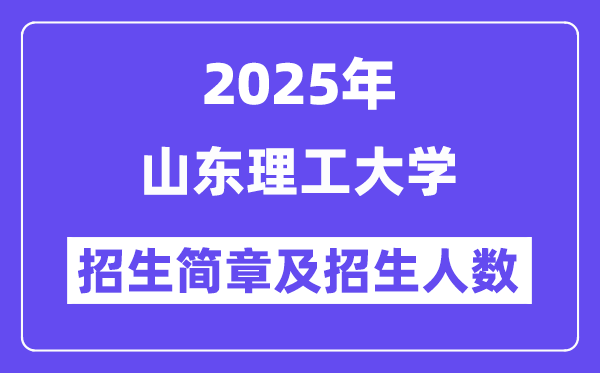 山東理工大學2025高考招生簡章,各省招生計劃人數匯總