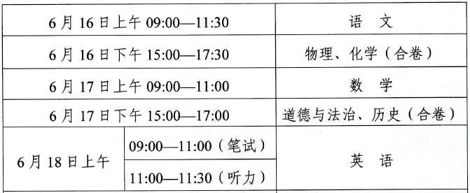 2025年甘肅各市中考時間安排一覽表（最新匯總）