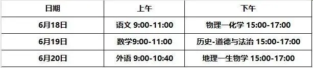 2025年湖南各市中考時間安排一覽表（最新匯總）